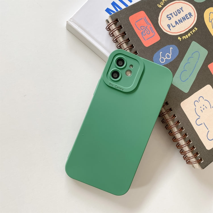 For iPhone 12 Pro Max Straight Side Liquid Silicone Phone Case