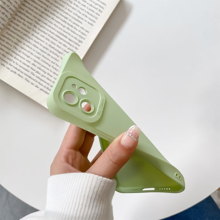For iPhone 12 Pro Straight Side Liquid Silicone Phone Case