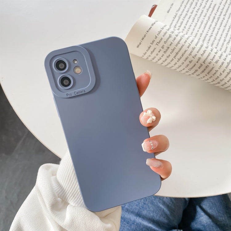 For iPhone 11 Straight Side Liquid Silicone Phone Case