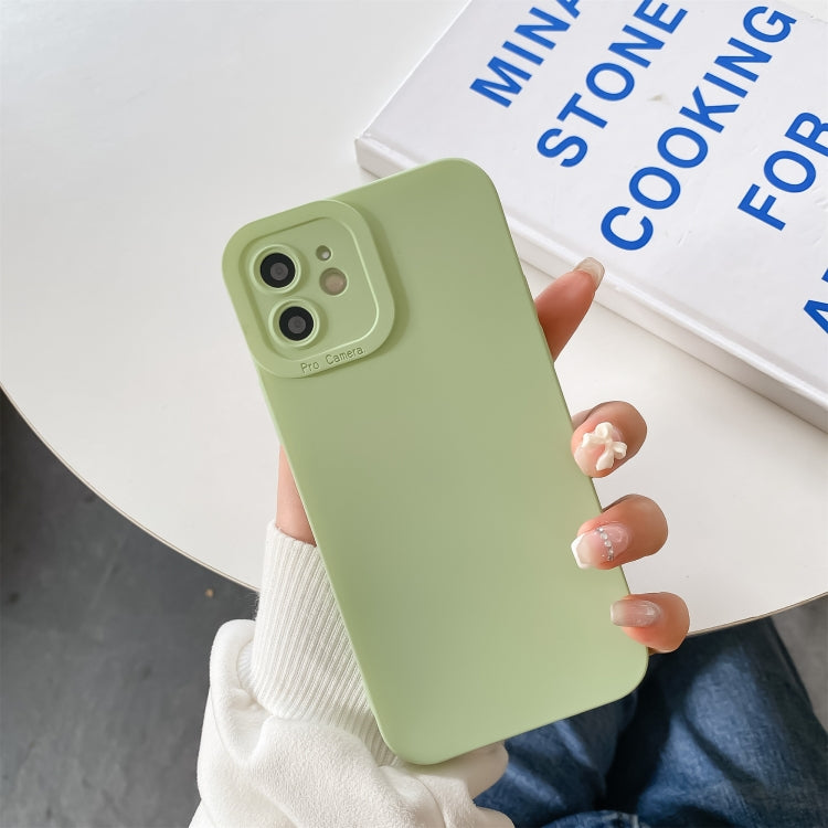 For iPhone 11 Straight Side Liquid Silicone Phone Case