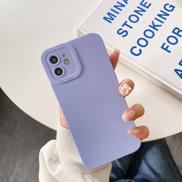 For iPhone 11 Straight Side Liquid Silicone Phone Case