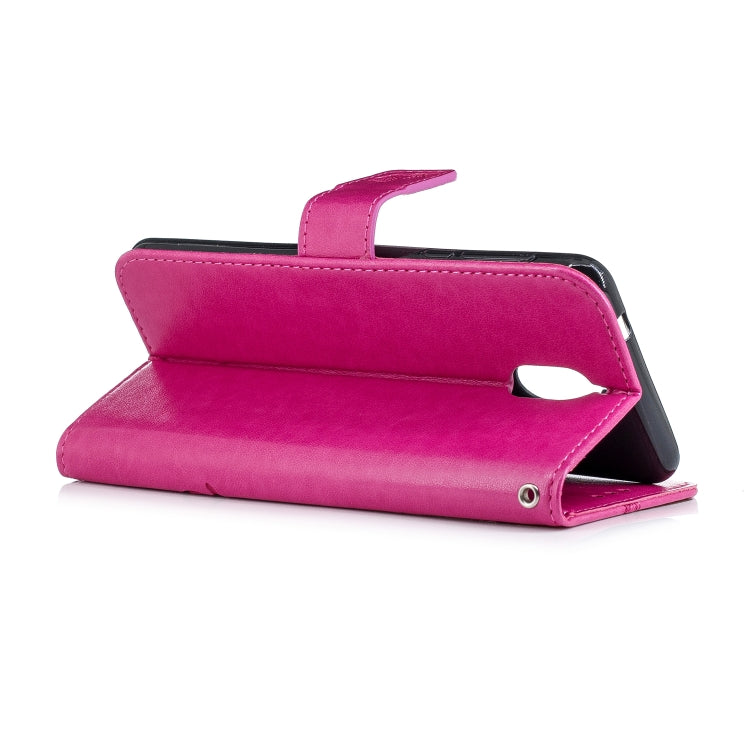 Diamond Encrusted Butterflies Love Flowers Pattern Horizontal Flip Leather Case for Nokia 3.1 ,  with Holder & Card Slots & Wallet & Lanyard