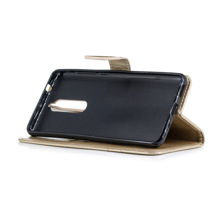 Diamond Encrusted Butterflies Love Flowers Pattern Horizontal Flip Leather Case for Nokia 5.1, with Holder & Card Slots & Wallet & Lanyard