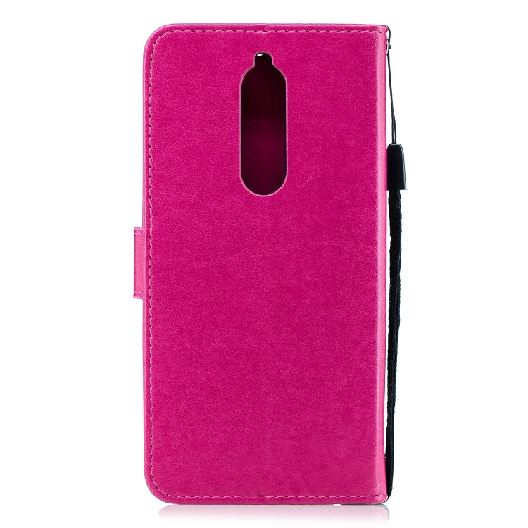 Diamond Encrusted Butterflies Love Flowers Pattern Horizontal Flip Leather Case for Nokia 5.1, with Holder & Card Slots & Wallet & Lanyard