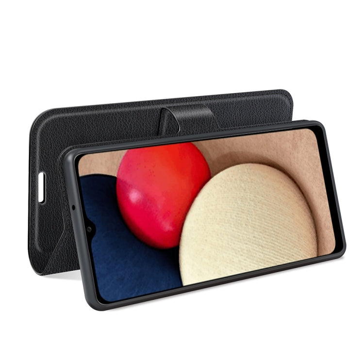 For Samsung Galaxy A03s 164mm Litchi Texture Horizontal Flip Protective Case with Holder & Card Slots & Wallet
