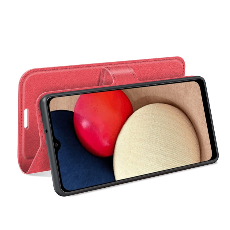 For Samsung Galaxy A03s 164mm Litchi Texture Horizontal Flip Protective Case with Holder & Card Slots & Wallet