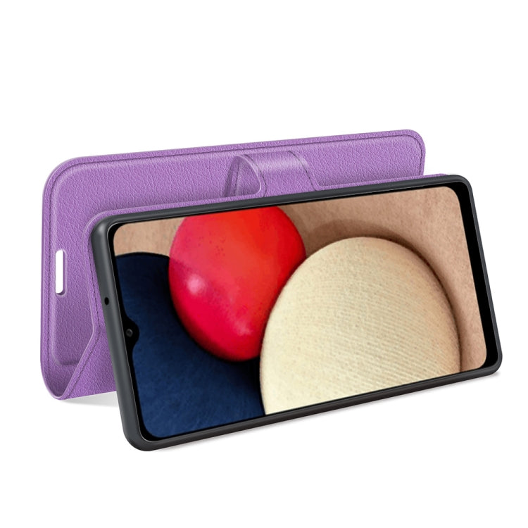 For Samsung Galaxy A03s 164mm Litchi Texture Horizontal Flip Protective Case with Holder & Card Slots & Wallet