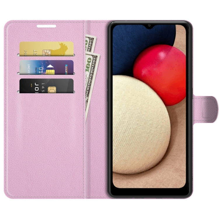 For Samsung Galaxy A03s 164mm Litchi Texture Horizontal Flip Protective Case with Holder & Card Slots & Wallet