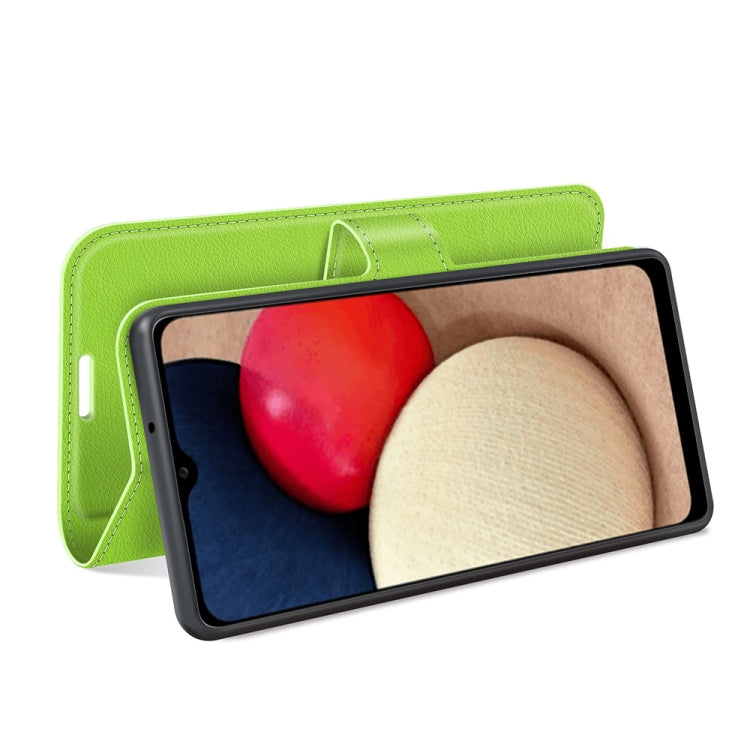 For Samsung Galaxy A03s 164mm Litchi Texture Horizontal Flip Protective Case with Holder & Card Slots & Wallet