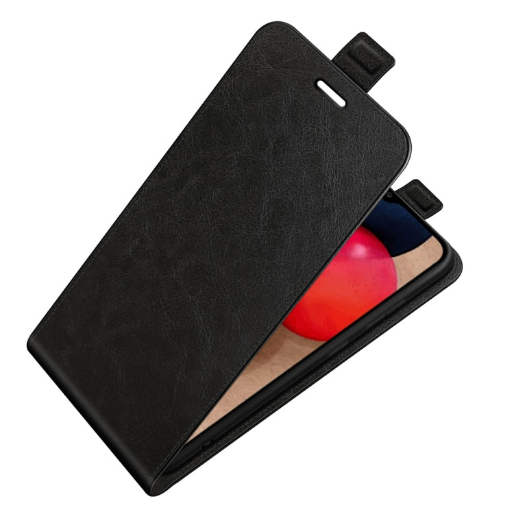 For Samsung Galaxy A03s 164mm R64 Texture Single Vertical Flip Leather Protective Case with Card Slots & Photo Frame