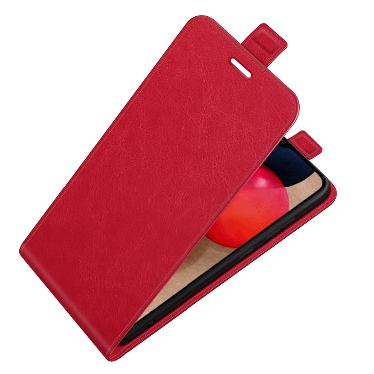 For Samsung Galaxy A03s 164mm R64 Texture Single Vertical Flip Leather Protective Case with Card Slots & Photo Frame