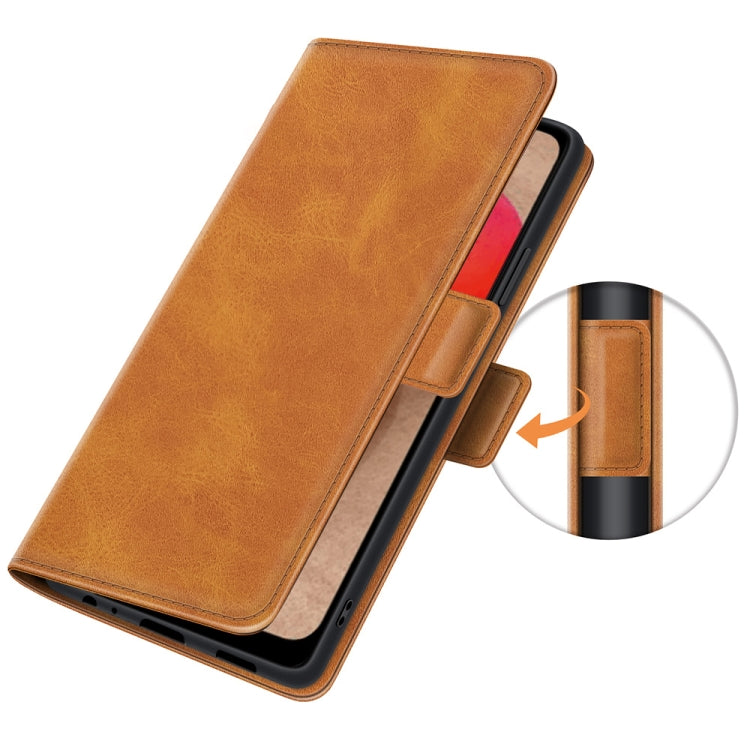 For Samsung Galaxy A03s 164mm Dual-side Magnetic Buckle Horizontal Flip Leather Case with Holder & Card Slots & Wallet