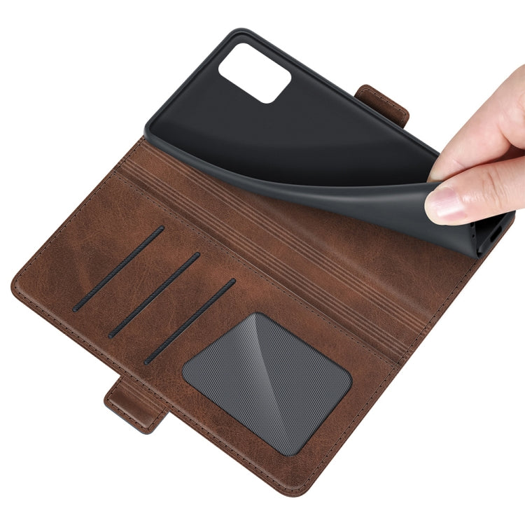 For Samsung Galaxy A03s 164mm Dual-side Magnetic Buckle Horizontal Flip Leather Case with Holder & Card Slots & Wallet
