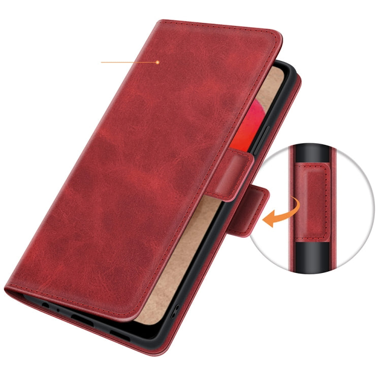 For Samsung Galaxy A03s 164mm Dual-side Magnetic Buckle Horizontal Flip Leather Case with Holder & Card Slots & Wallet