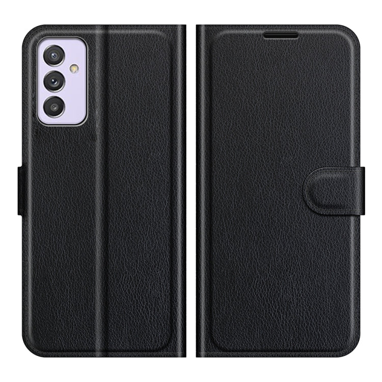 For Samsung Galaxy Quantum 2 / A82 Litchi Texture Horizontal Flip Protective Case with Holder & Card Slots & Wallet