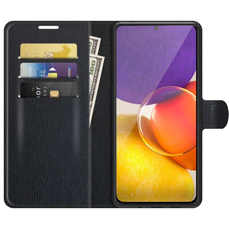For Samsung Galaxy Quantum 2 / A82 Litchi Texture Horizontal Flip Protective Case with Holder & Card Slots & Wallet