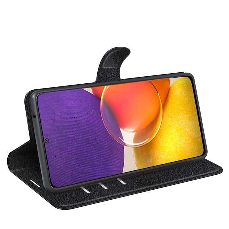 For Samsung Galaxy Quantum 2 / A82 Litchi Texture Horizontal Flip Protective Case with Holder & Card Slots & Wallet