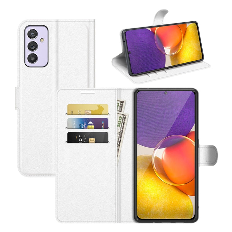 For Samsung Galaxy Quantum 2 / A82 Litchi Texture Horizontal Flip Protective Case with Holder & Card Slots & Wallet