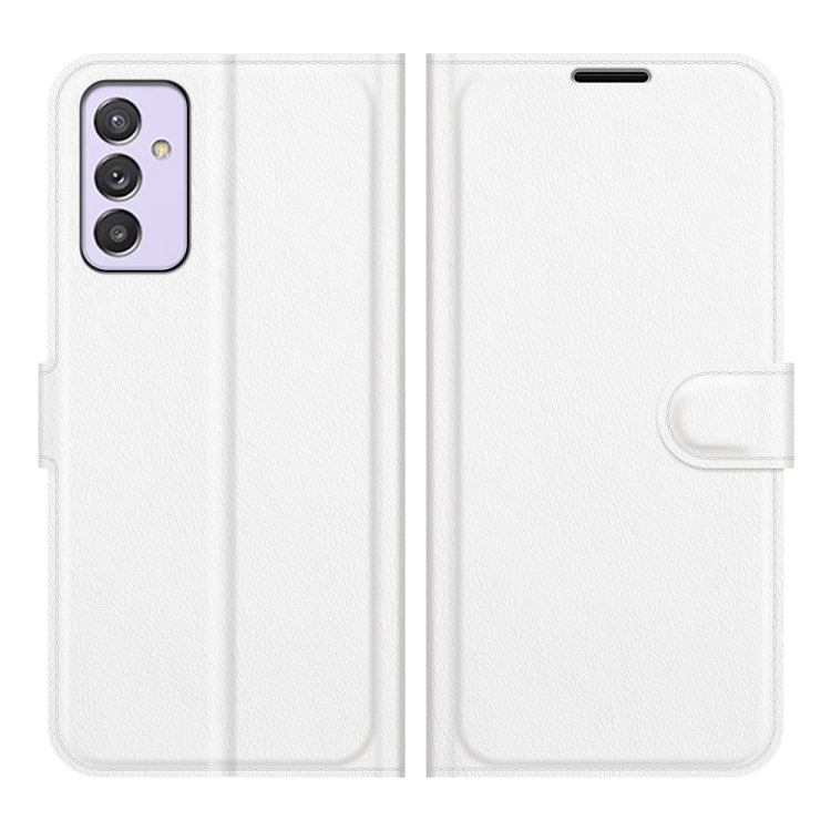 For Samsung Galaxy Quantum 2 / A82 Litchi Texture Horizontal Flip Protective Case with Holder & Card Slots & Wallet