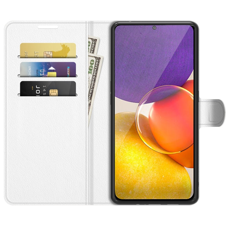 For Samsung Galaxy Quantum 2 / A82 Litchi Texture Horizontal Flip Protective Case with Holder & Card Slots & Wallet