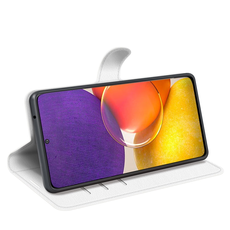 For Samsung Galaxy Quantum 2 / A82 Litchi Texture Horizontal Flip Protective Case with Holder & Card Slots & Wallet
