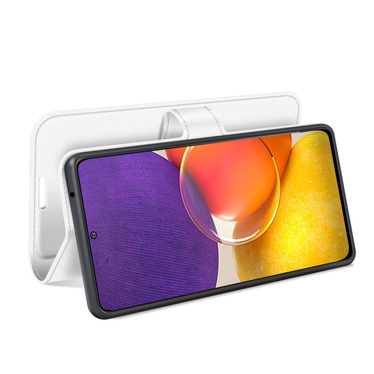 For Samsung Galaxy Quantum 2 / A82 Litchi Texture Horizontal Flip Protective Case with Holder & Card Slots & Wallet