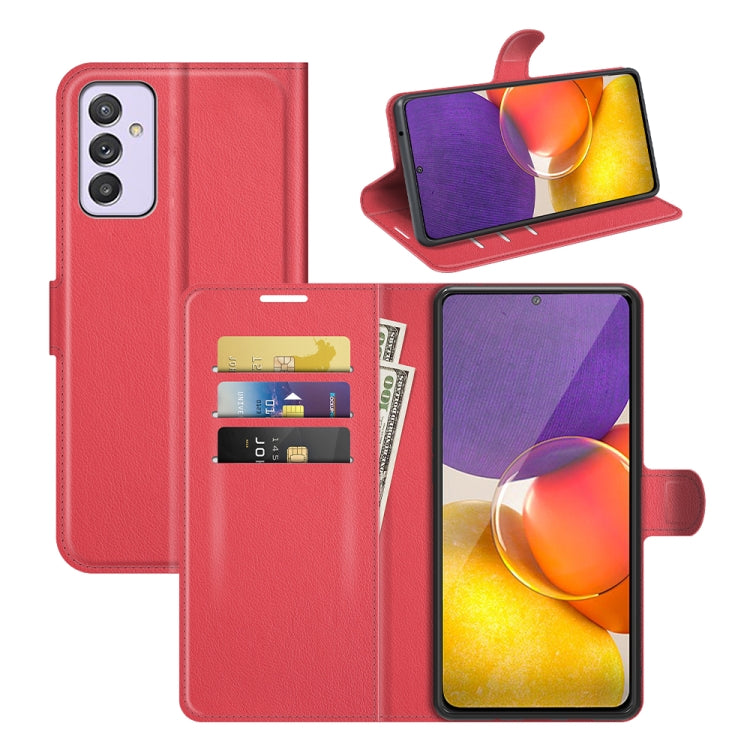 For Samsung Galaxy Quantum 2 / A82 Litchi Texture Horizontal Flip Protective Case with Holder & Card Slots & Wallet