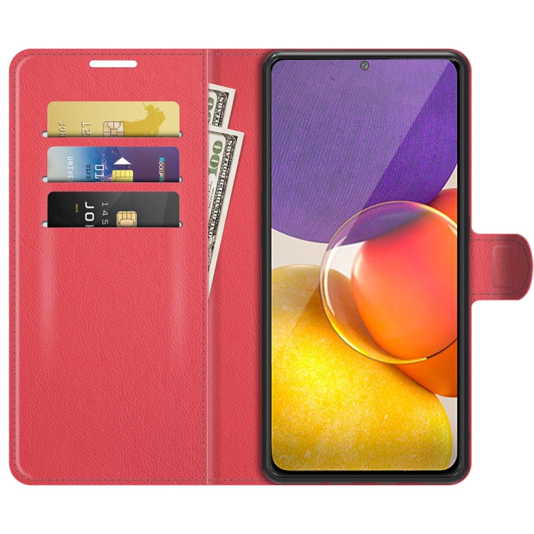 For Samsung Galaxy Quantum 2 / A82 Litchi Texture Horizontal Flip Protective Case with Holder & Card Slots & Wallet