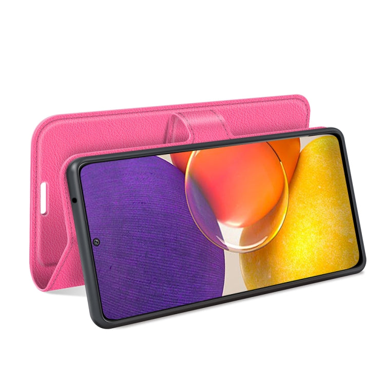 For Samsung Galaxy Quantum 2 / A82 Litchi Texture Horizontal Flip Protective Case with Holder & Card Slots & Wallet