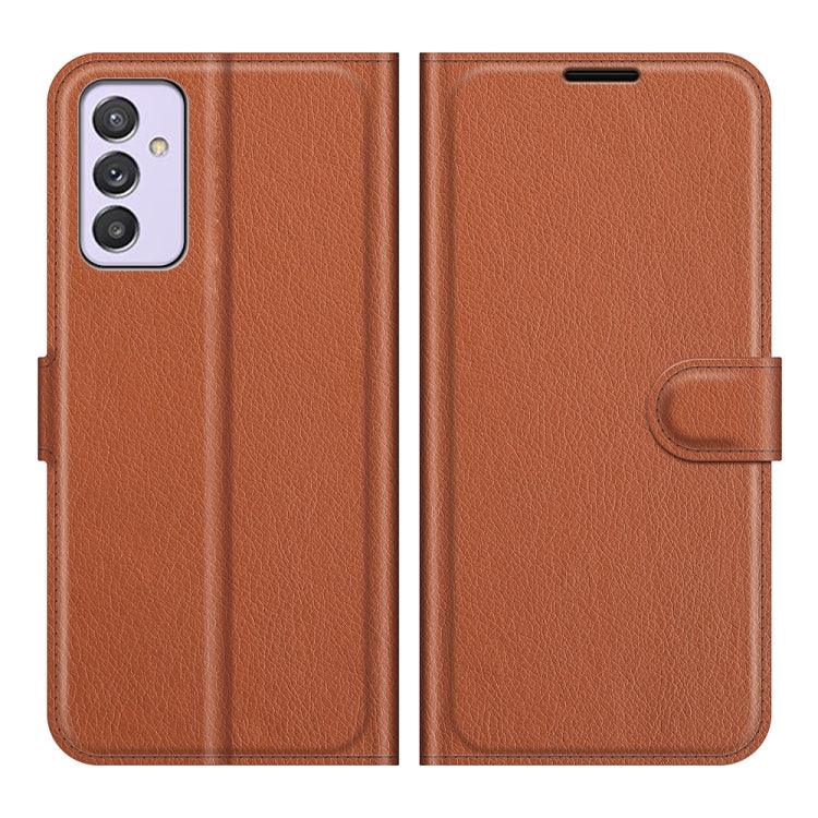For Samsung Galaxy Quantum 2 / A82 Litchi Texture Horizontal Flip Protective Case with Holder & Card Slots & Wallet