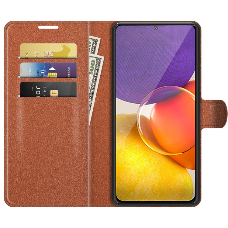 For Samsung Galaxy Quantum 2 / A82 Litchi Texture Horizontal Flip Protective Case with Holder & Card Slots & Wallet