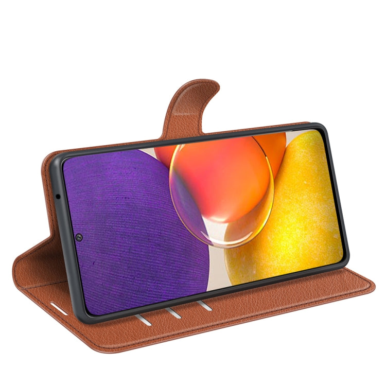 For Samsung Galaxy Quantum 2 / A82 Litchi Texture Horizontal Flip Protective Case with Holder & Card Slots & Wallet