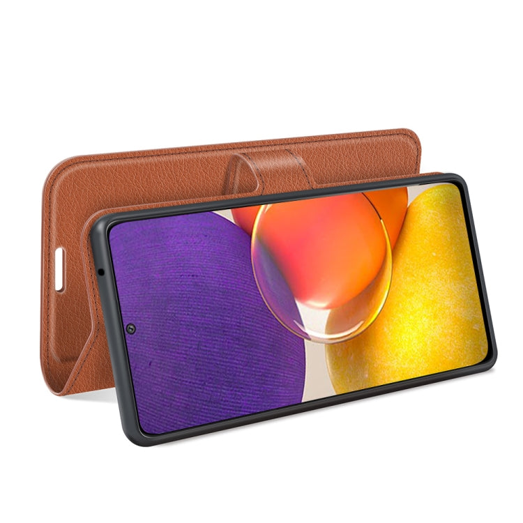 For Samsung Galaxy Quantum 2 / A82 Litchi Texture Horizontal Flip Protective Case with Holder & Card Slots & Wallet