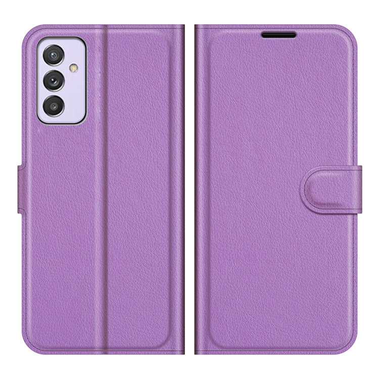 For Samsung Galaxy Quantum 2 / A82 Litchi Texture Horizontal Flip Protective Case with Holder & Card Slots & Wallet