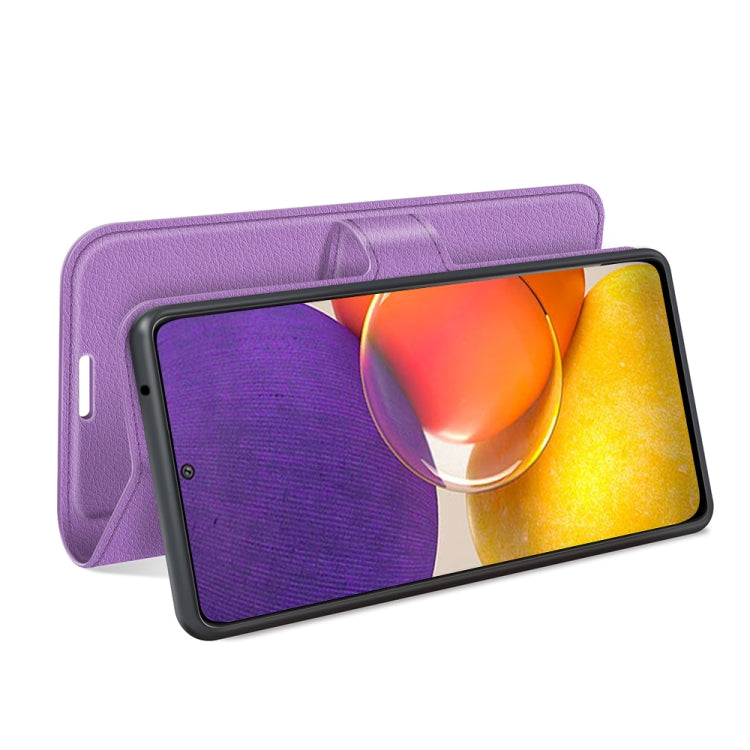 For Samsung Galaxy Quantum 2 / A82 Litchi Texture Horizontal Flip Protective Case with Holder & Card Slots & Wallet