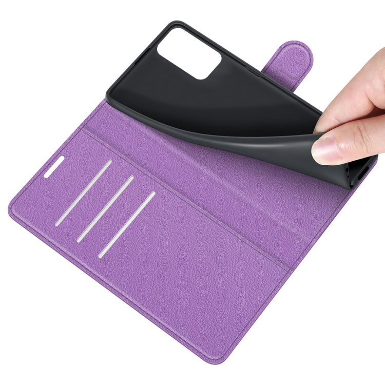 For Samsung Galaxy Quantum 2 / A82 Litchi Texture Horizontal Flip Protective Case with Holder & Card Slots & Wallet