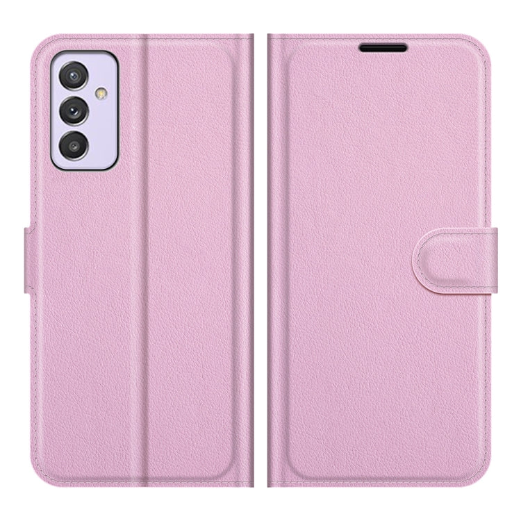 For Samsung Galaxy Quantum 2 / A82 Litchi Texture Horizontal Flip Protective Case with Holder & Card Slots & Wallet