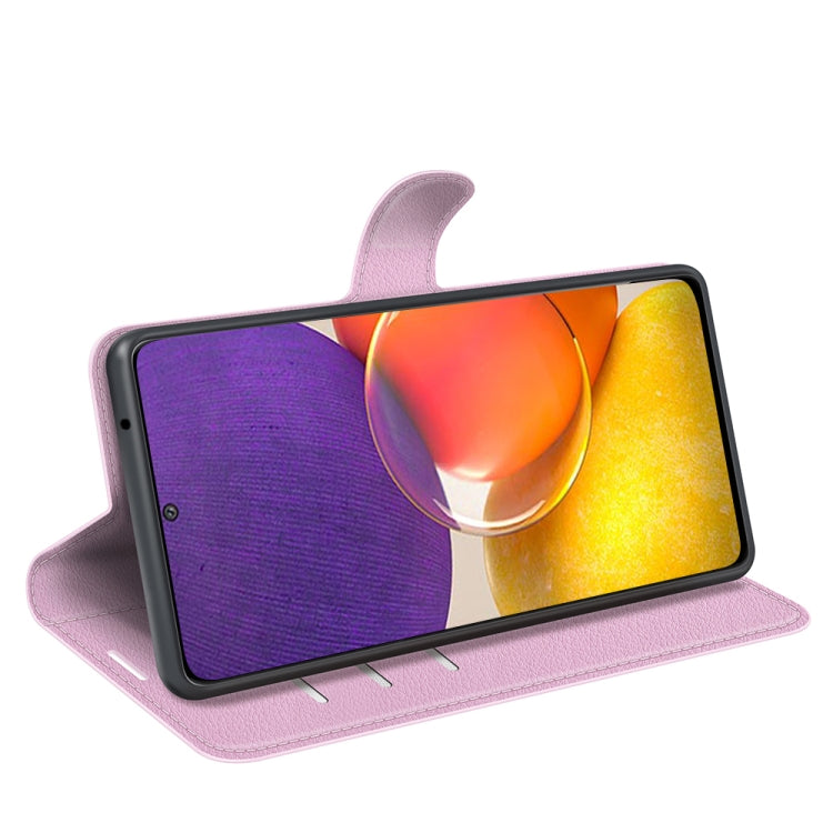 For Samsung Galaxy Quantum 2 / A82 Litchi Texture Horizontal Flip Protective Case with Holder & Card Slots & Wallet