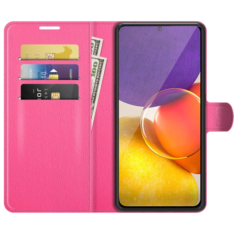 For Samsung Galaxy Quantum 2 / A82 Litchi Texture Horizontal Flip Protective Case with Holder & Card Slots & Wallet