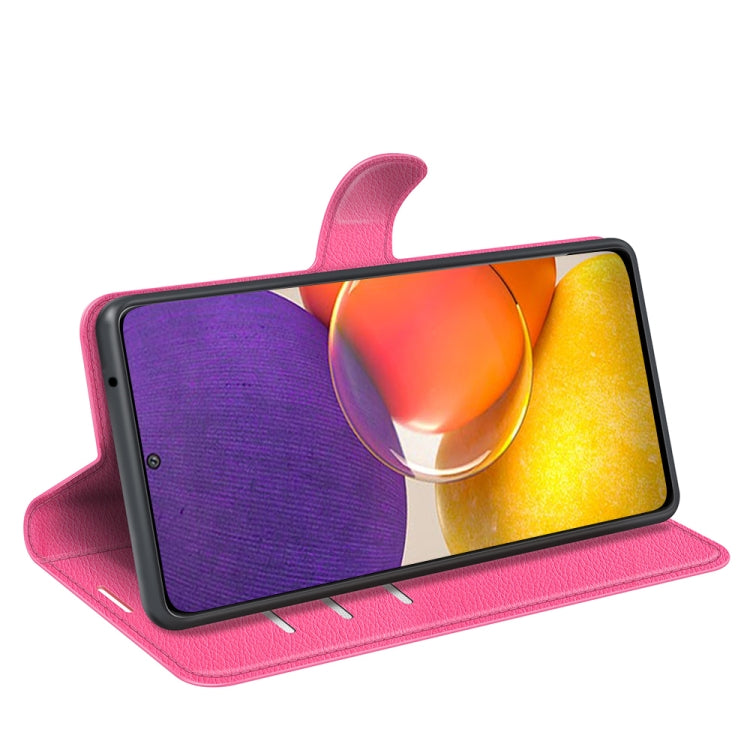 For Samsung Galaxy Quantum 2 / A82 Litchi Texture Horizontal Flip Protective Case with Holder & Card Slots & Wallet