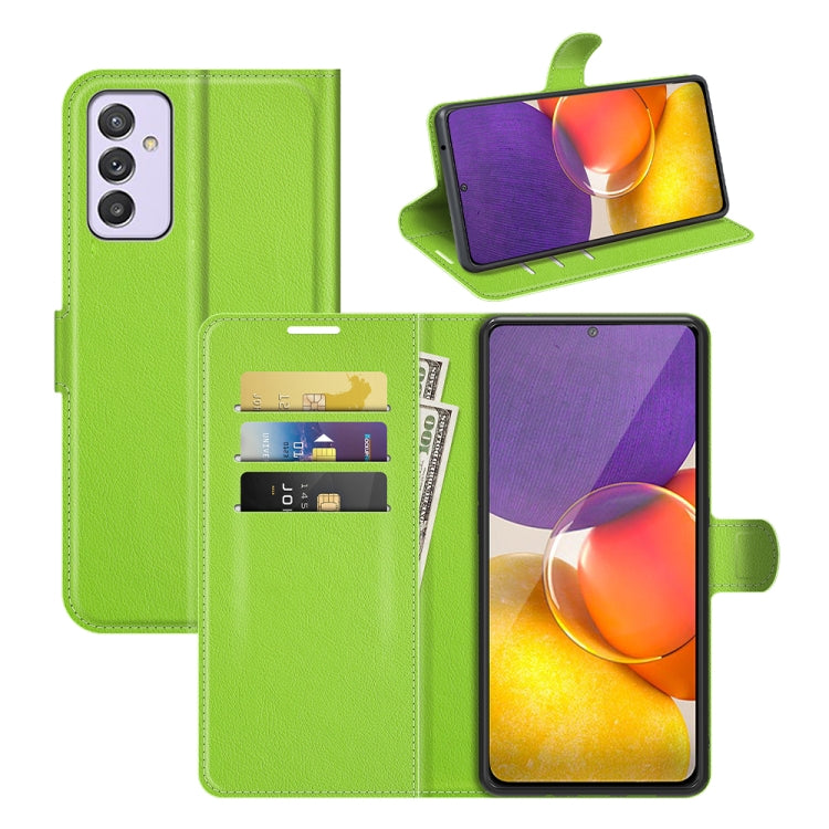 For Samsung Galaxy Quantum 2 / A82 Litchi Texture Horizontal Flip Protective Case with Holder & Card Slots & Wallet
