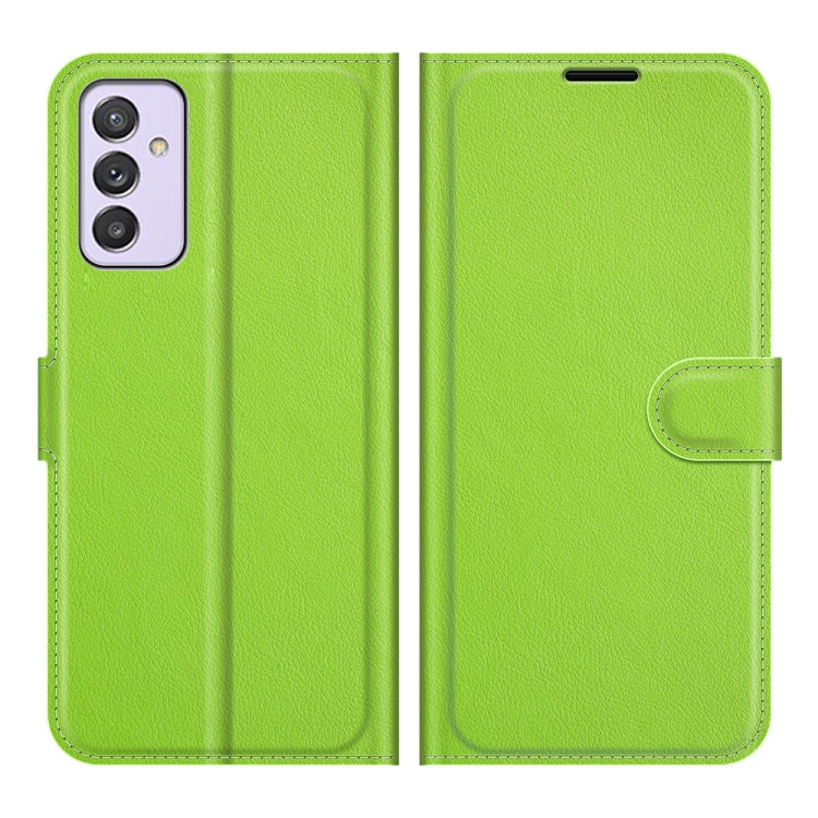 For Samsung Galaxy Quantum 2 / A82 Litchi Texture Horizontal Flip Protective Case with Holder & Card Slots & Wallet