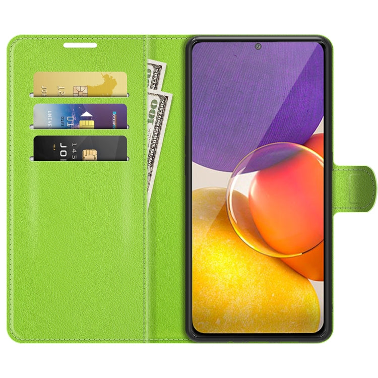 For Samsung Galaxy Quantum 2 / A82 Litchi Texture Horizontal Flip Protective Case with Holder & Card Slots & Wallet