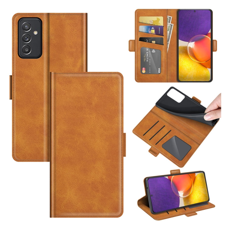 For Samsung Galaxy Quantum 2 / A82 Dual-side Magnetic Buckle Horizontal Flip Leather Case with Holder & Card Slots & Wallet