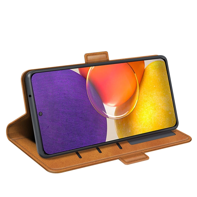 For Samsung Galaxy Quantum 2 / A82 Dual-side Magnetic Buckle Horizontal Flip Leather Case with Holder & Card Slots & Wallet