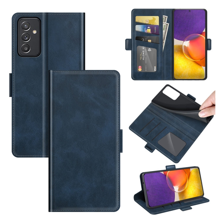 For Samsung Galaxy Quantum 2 / A82 Dual-side Magnetic Buckle Horizontal Flip Leather Case with Holder & Card Slots & Wallet