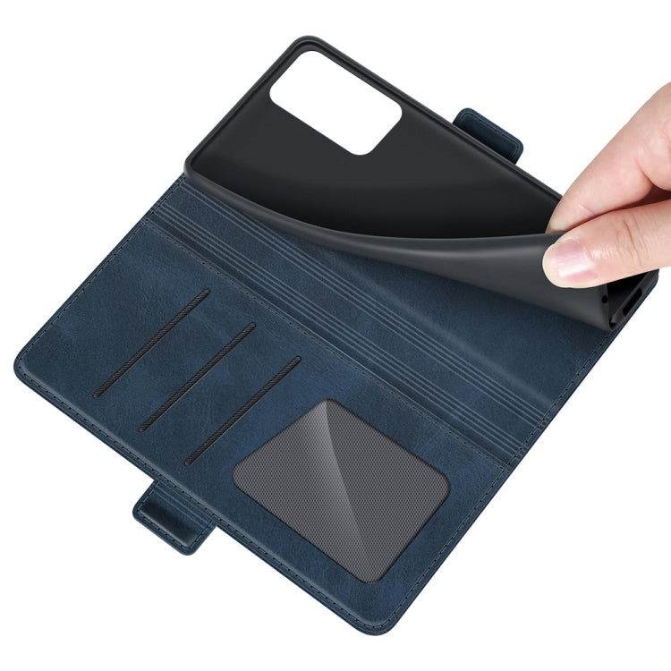 For Samsung Galaxy Quantum 2 / A82 Dual-side Magnetic Buckle Horizontal Flip Leather Case with Holder & Card Slots & Wallet