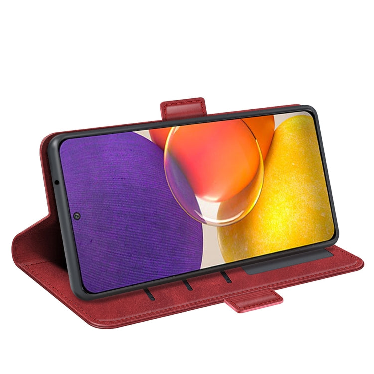 For Samsung Galaxy Quantum 2 / A82 Dual-side Magnetic Buckle Horizontal Flip Leather Case with Holder & Card Slots & Wallet