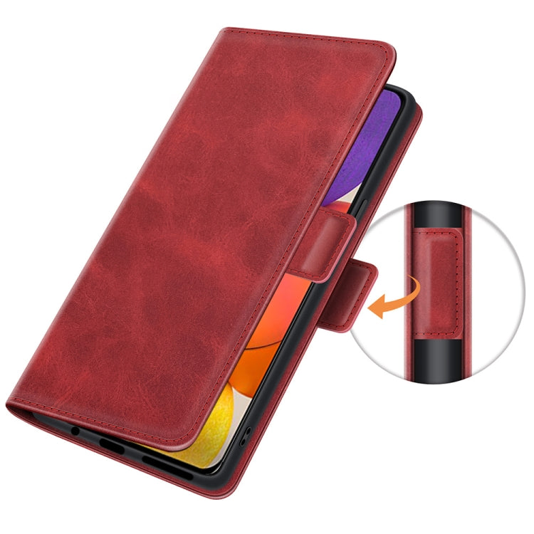 For Samsung Galaxy Quantum 2 / A82 Dual-side Magnetic Buckle Horizontal Flip Leather Case with Holder & Card Slots & Wallet