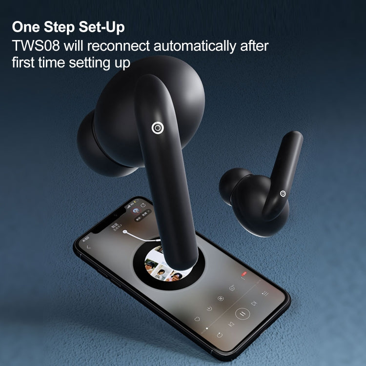 TWS-08 Bluetooth TWS 5.0 Copper Ring Speaker Binaural True Stereo Touch Control Earphone